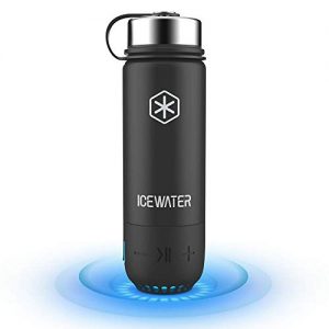 ICEWATER 3-in-1 Smart Stainless Steel Water Bottle(Glows to Remind You to Stay Hydrated)+Bluetooth Speaker+ Dancing Lights,20 oz,Stay Hydrated and Enjoy Music,Great Gift