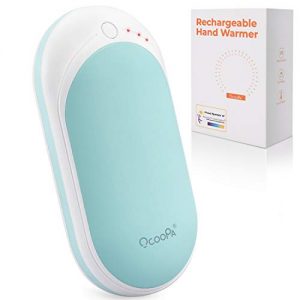 OCOOPA Rechargeable Hand Warmer Portable, 1-Pack 5200mAh Electric Hand Warmer, Quick Heating, Great for Skiing, Climbing, Hiking, Winter Gifts for Women, Men, Blue