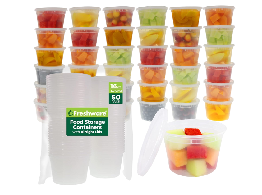 Cool Gadgets You Didn’t Know You Needed-Freshware 50-Piece Food Container Set
